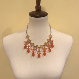 Coral statement necklace